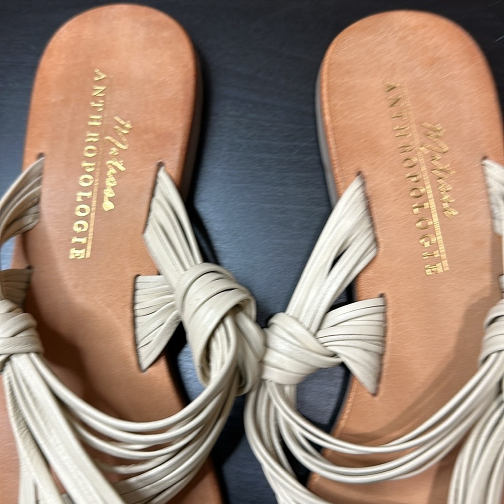 Matisse Anthropologie Mystic Sandals. Cream color. Size 9M. - Picture 2 of 4